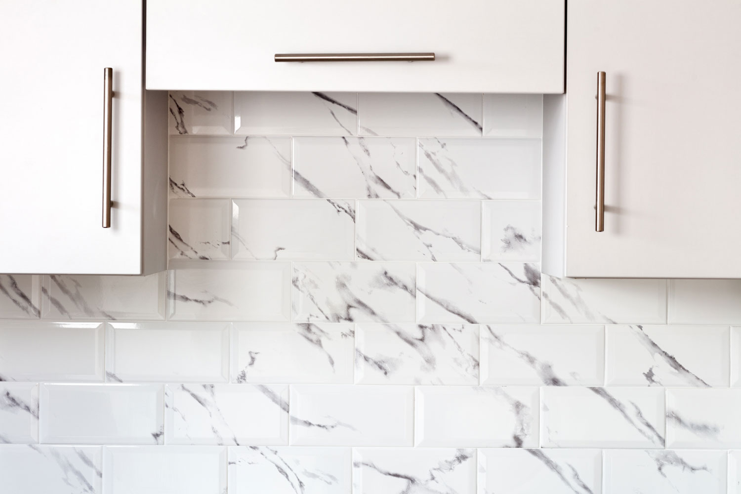 Kitchen cabinetry and tiled splashback at Hazel Brooke